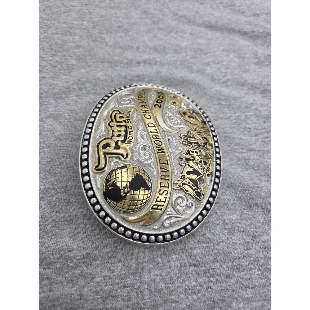 Gist 2009 Pinto World Reserve Champion Ruby Large Oversized Trophy Buckle - Picture 7 of 10